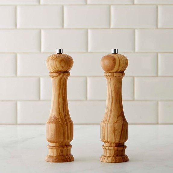 Williams Sonoma Traditional Olivewood Salt Pepper Mills Scroll To Previous Item