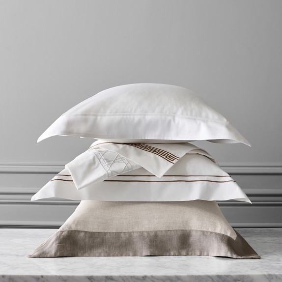 Chambers® Italian Greek Key Embroidered Bedding Williams Sonoma