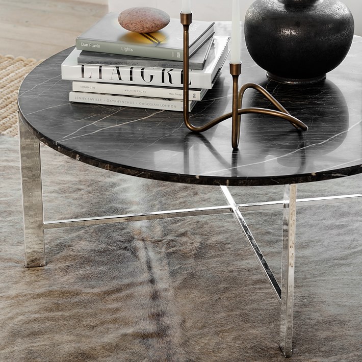 Mercer Coffee Table Grey Marble Williams Sonoma