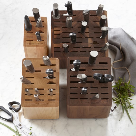 Williams Sonoma 22 Slot Knife Block Williams Sonoma 22 Slot Knife Block Maple Scroll To Next Item