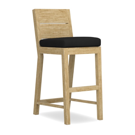 Larnaca Outdoor Teak Bar Stool Williams Sonoma Larnaca Outdoor Teak Bar Stool Saved View Larger Roll Over Image To Zoom