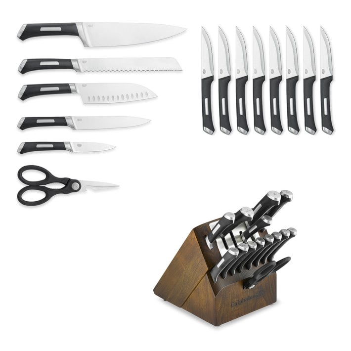 Calphalon Precision Self Sharpening 15 Piece Cutlery Set With Calphalon Precision Self Sharpening 15 Piece Cutlery Set With Sharpin Technology Williams Sonoma