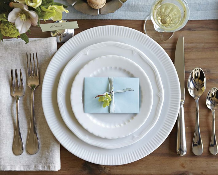 Pillivuyt Eclectique Dinnerware Place Setting White Williams Sonoma