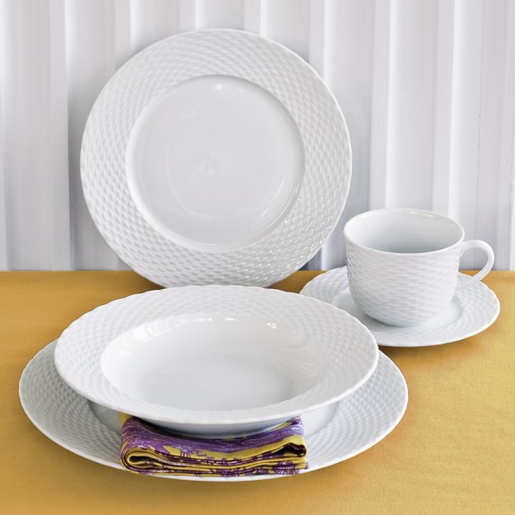 Pillivuyt Basketweave Dinnerware Sets Williams Sonoma