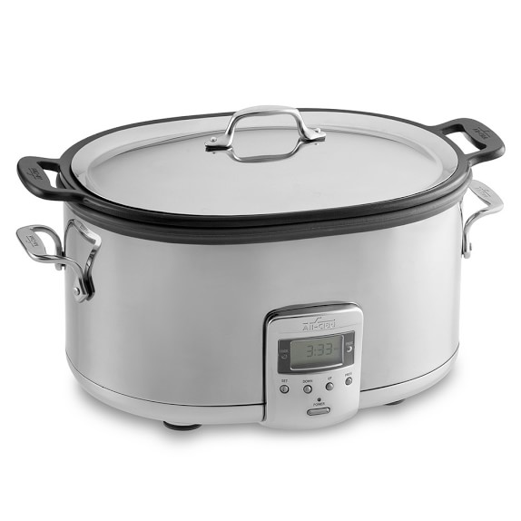 All Clad Deluxe Slow Cooker With Cast Aluminum Insert 7 Qt Scroll To Previous Item