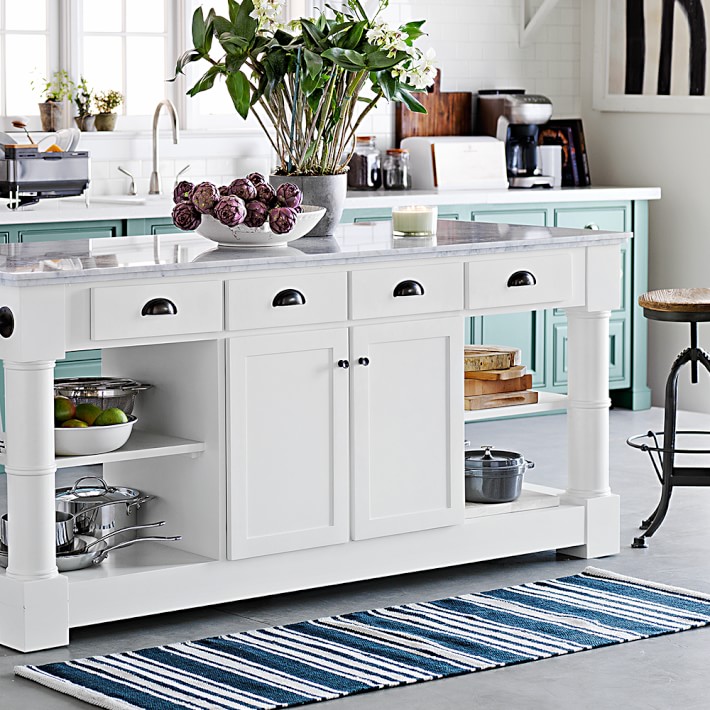 Riviera Stripe Kitchen Rug Williams Sonoma