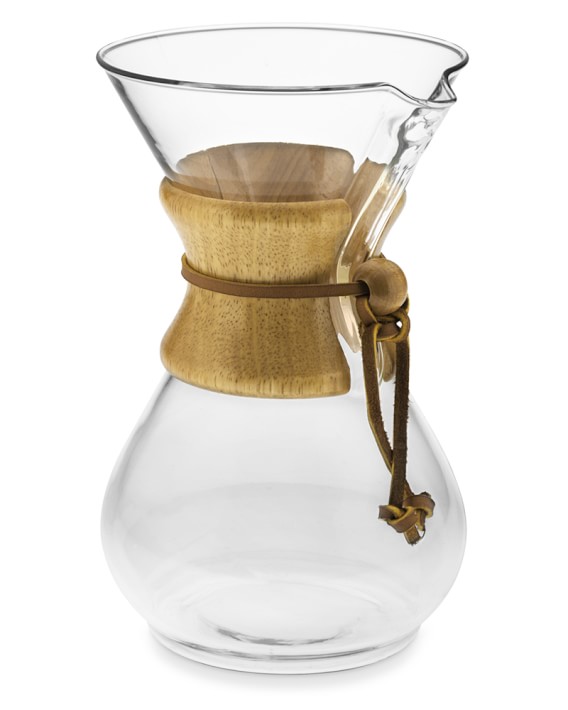Chemex Gl Coffee Maker Drinker Chemex 10 Cup Pour Over Gl Coffee Maker With Wood Collar