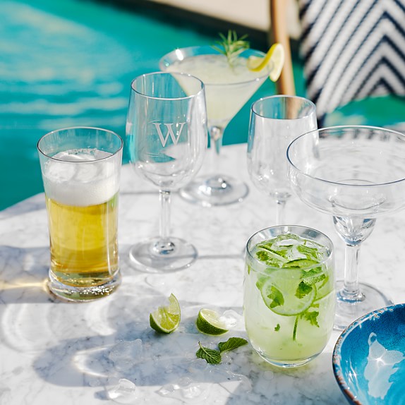 DuraClear® Outdoor Margarita Glass, Set of 6, Clear Williams Sonoma