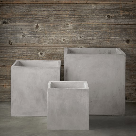 Newport Concrete Planter, Large Williams Sonoma