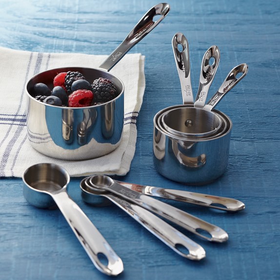 All Clad Stainless Steel Measuring Cups Spoons Williams Sonoma All Clad Stainless Steel Measuring Cups Spoons