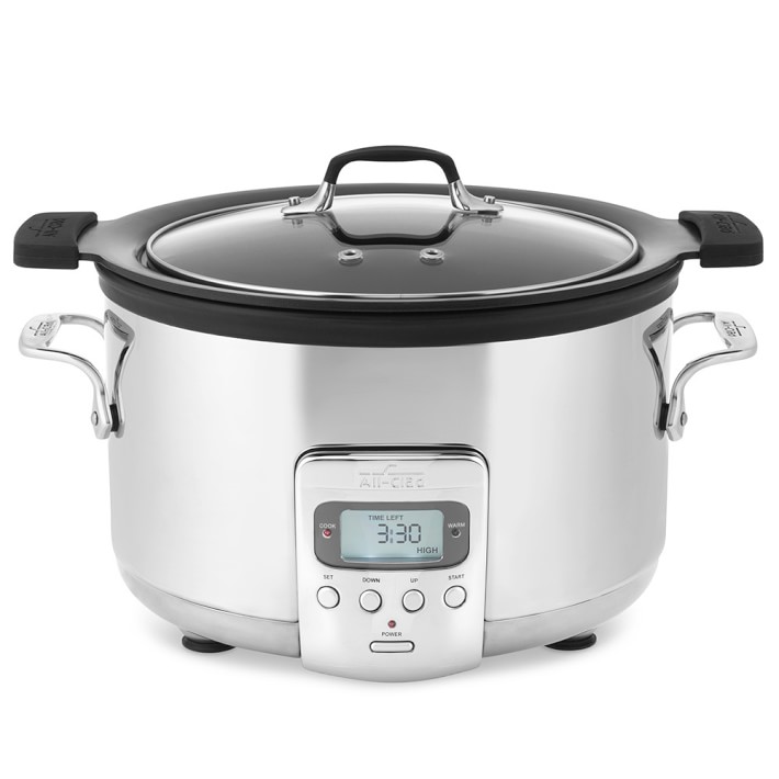All Clad Deluxe Slow Cooker With Cast Aluminum Insert 4 Qt All Clad Deluxe Slow Cooker With Cast Aluminum Insert 4 Qt Williams Sonoma