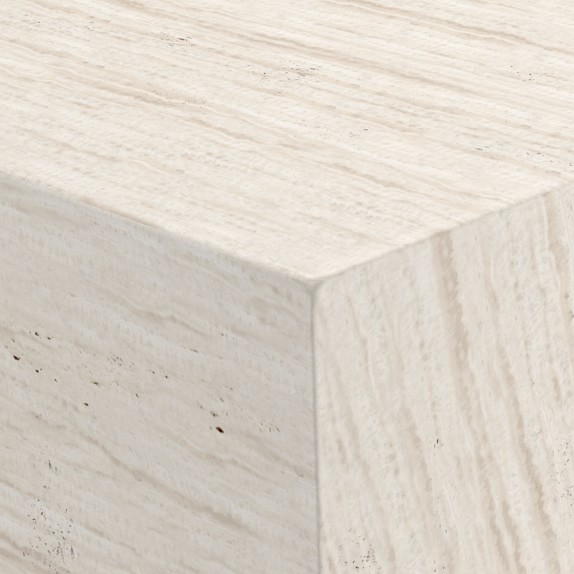 travertine square coffee table