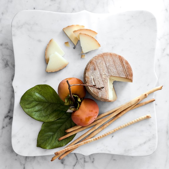 Scalloped White Marble Cheese Board Williams Sonoma Scalloped White Marble Cheese Board