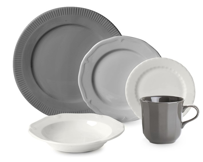 Pillivuyt Eclectique Dinnerware Set Grey Williams Sonoma