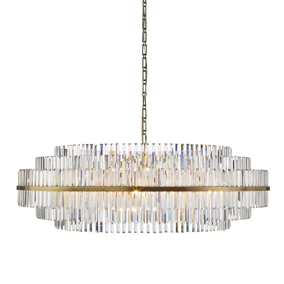 Vienna 48 ... Crystal Chandelier, Antique Brass. Saved. View Larger. Roll Over Image to Zoom - Vienna 48