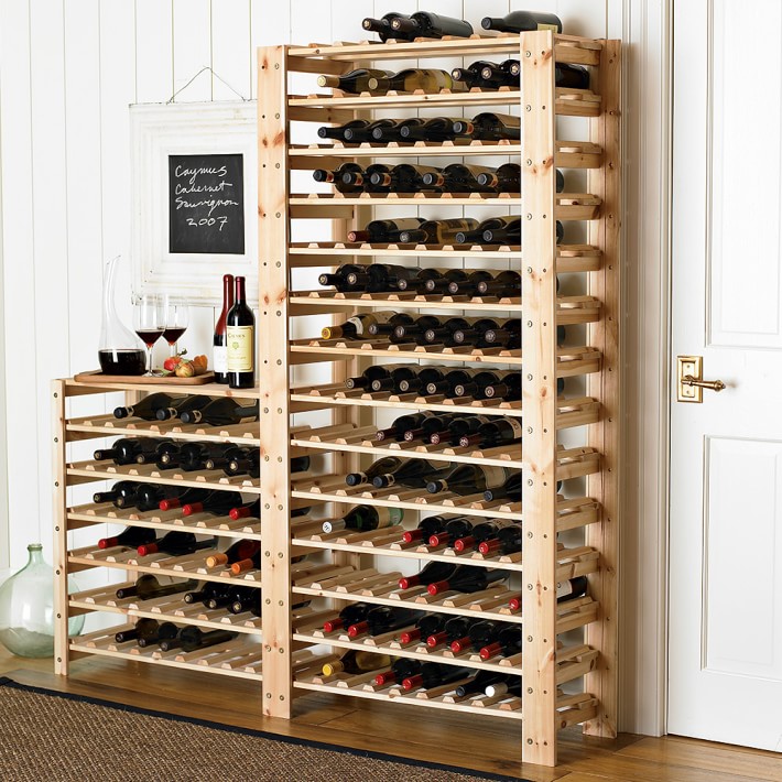 Swedish Wood Shelving Wine Racks Williams Sonoma