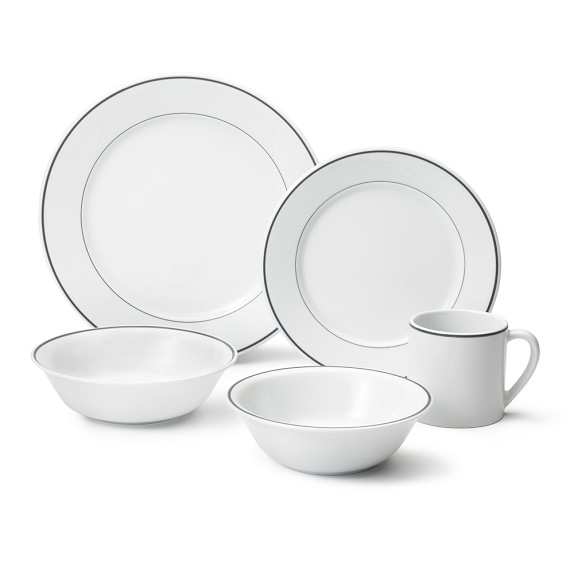 Apilco Tradition Grey Banded Dinnerware Collection Williams Sonoma