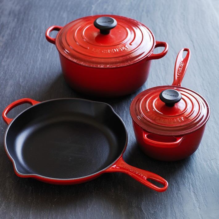 Le Creuset Signature Cast Iron 5 Piece Cookware Set Williams Sonoma