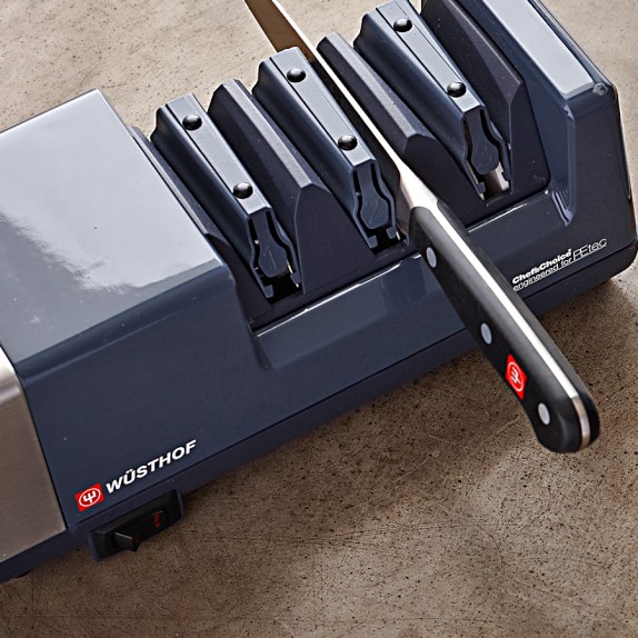 Wüsthof Chef Schoice 3 Stage Electric Knife Sharpener Williams Sonoma Wüsthof Chef Schoice 3 Stage Electric Knife Sharpener