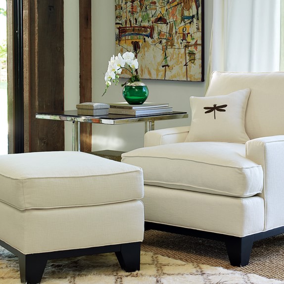 Harrison Ottoman Williams Sonoma