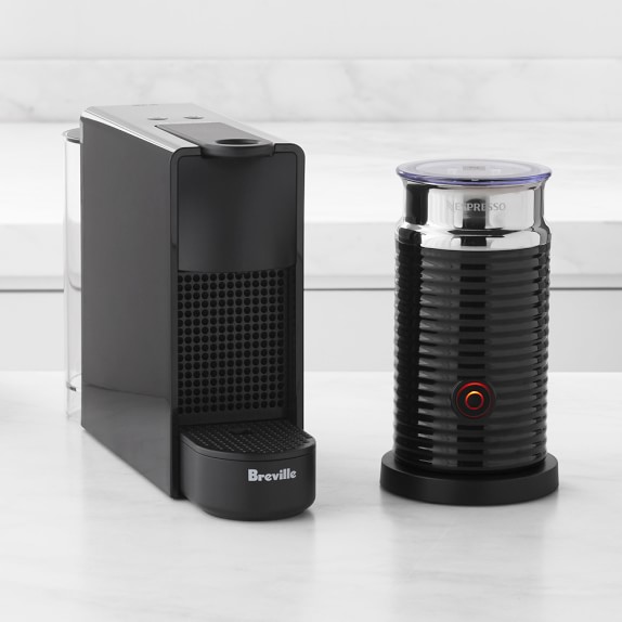Nespresso Essenza Mini Espresso Machine by Breville with Aeroccino Milk Frother | Williams Sonoma