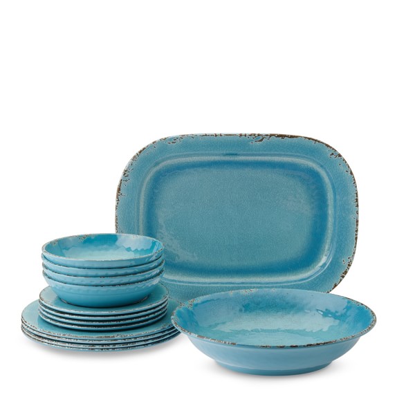 Rustic Outdoor Melamine Dinnerware Collection Williams Sonoma