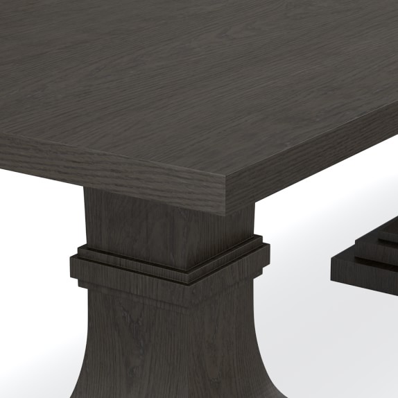 Double Pedestal Rectangular Dining Table Williams Sonoma Double Pedestal Rectangular Dining Table Brown Scroll To Next Item