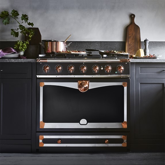 La Cornue Cornufé 90 Albertine Range Matte Black Williams Sonoma Roll Over Image To Zoom