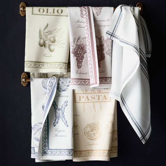 Wine Glass Drying Towels, Set of 2 Williams Sonoma