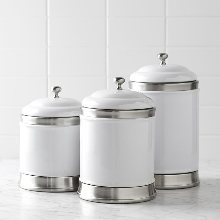 Williams Ceramic Canisters Set Of 3 Sonoma