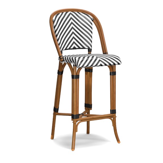 Parisian Bistro Woven Bar Stool