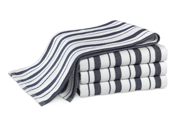 Williams Sonoma Clic Striped Towels Set Of 4 Navy Blue Williams Sonoma Striped Towels Navy