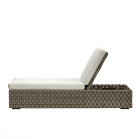 Kentfield Chaise Frame, All Weather Weave, Gray