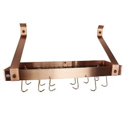 Wall Mounted Pot Racks Williams Sonoma Enclume Wall Mounted Narrow Bookshelf Rack