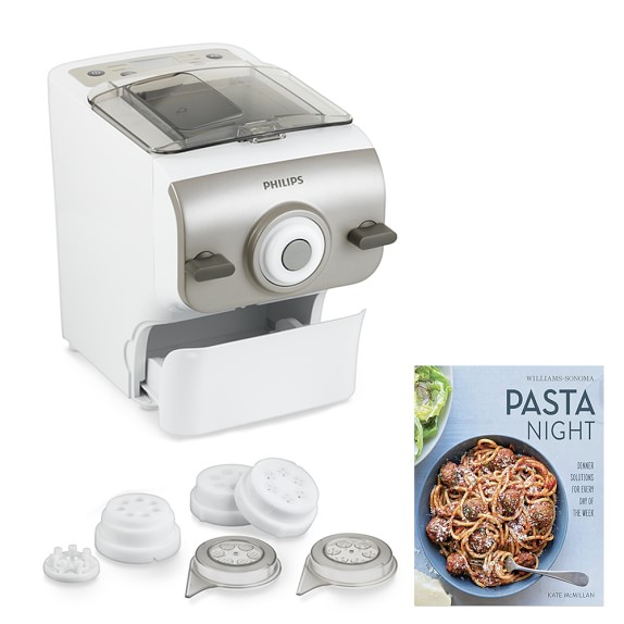 philips pasta maker with williams sonoma pasta night cookbook