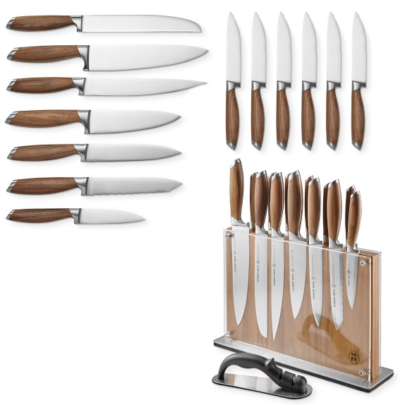 Schmidt Brothers Bonded Teak 15-Piece Knife Set