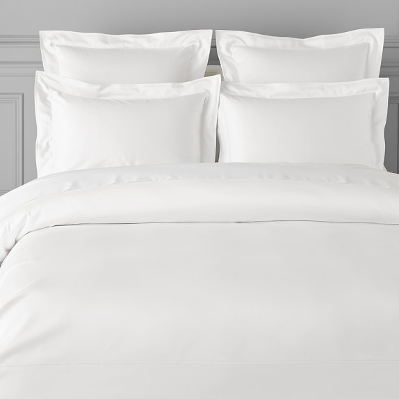 Chambers 600tc Sateen Duvet Cover Shams Williams Sonoma Chambers 600tc Sateen Duvet Cover Full Queen White