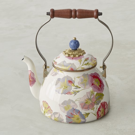 MacKenzieChilds Morning Glory Tea Kettle Williams Sonoma