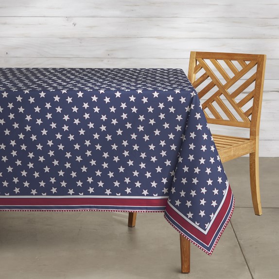 Picnic Star Oilcloth Outdoor Tablecloth Williams Sonoma