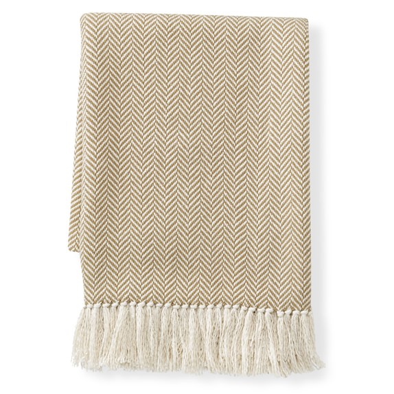 Mini Chevron Cotton Throw, 50
