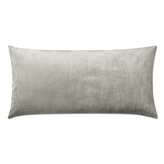 Velvet Pillow Cover, Grey Williams Sonoma