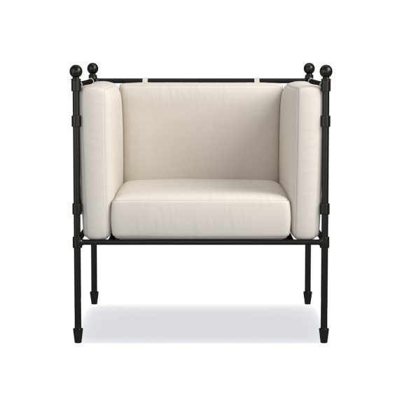 Metal Outdoor Furniture Williams Sonoma Sunbrella Performance Canvas, Natural ... - Metal Outdoor Furniture Williams Sonoma