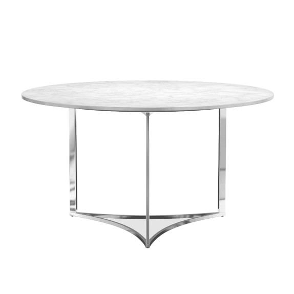 Trefoil Dining Table Marble Top Williams Sonoma Trefoil Dining Table With Marble Top Round 56