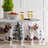 90 Inch Tablecloth Williams Sonoma Twas The Night Before Christmas Tablecloth Round