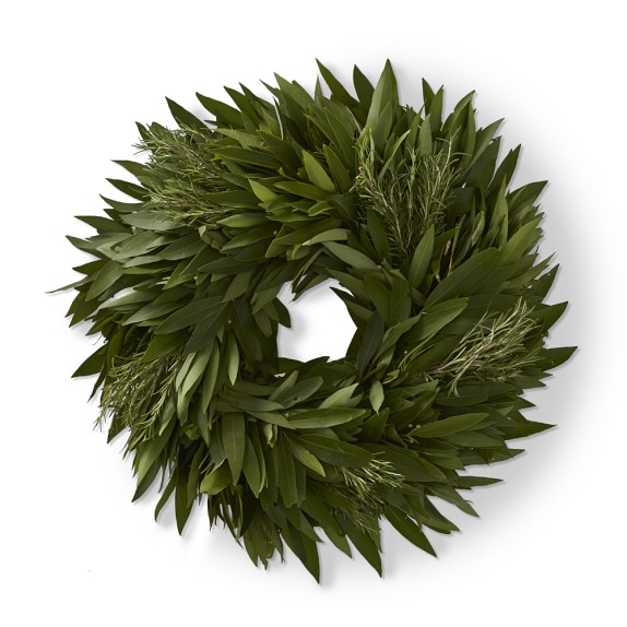 Bay Leaf & Rosemary Wreath Williams Sonoma