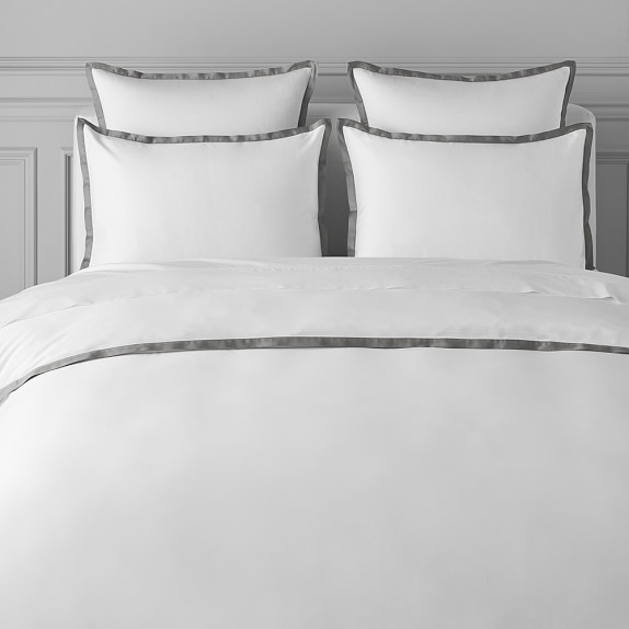 Chambers Italian Border 300 Thread Count Sa Bedding Williams Chambers Border Sa Bedding Queen Duvet Gray
