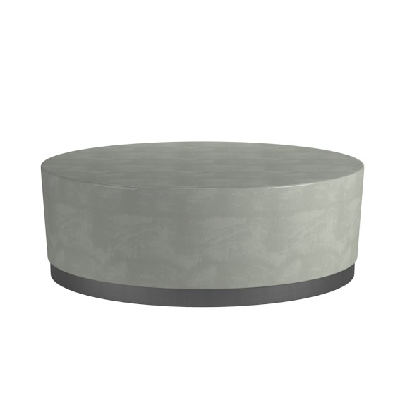 Lucca Concrete Outdoor Round Coffee Table Williams Sonoma Lucca Concrete Outdoor Round Coffee Table