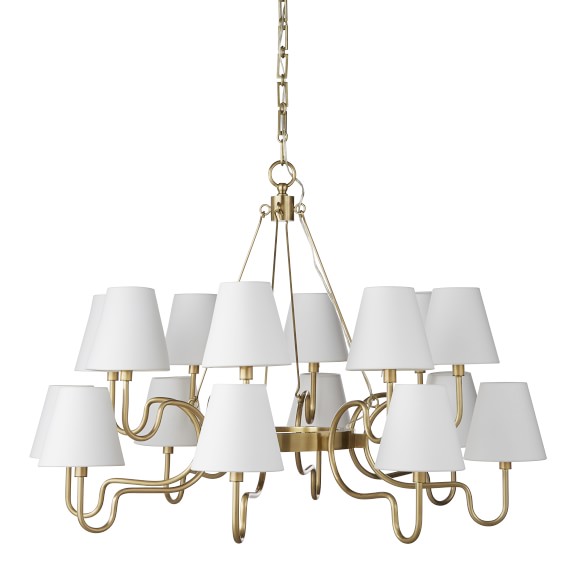 Lucio Chandelier, Small, Antique Brass Williams Sonoma - Lucio Chandelier, Small, Antique Brass Williams Sonoma