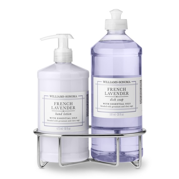 Williams Sonoma French Lavender Lotion & Dish Soap, Classic 3-Piece Set