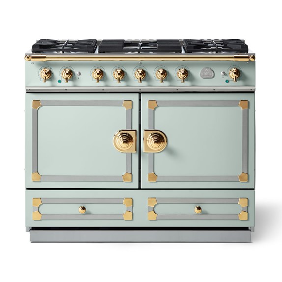 La Cornue Cornufé 110 Range Suzanne Kler Collection Tapestry La Cornue Cornufe 110 Suzanne Kler Collection Tapestry With Stainless Steel Polished Br